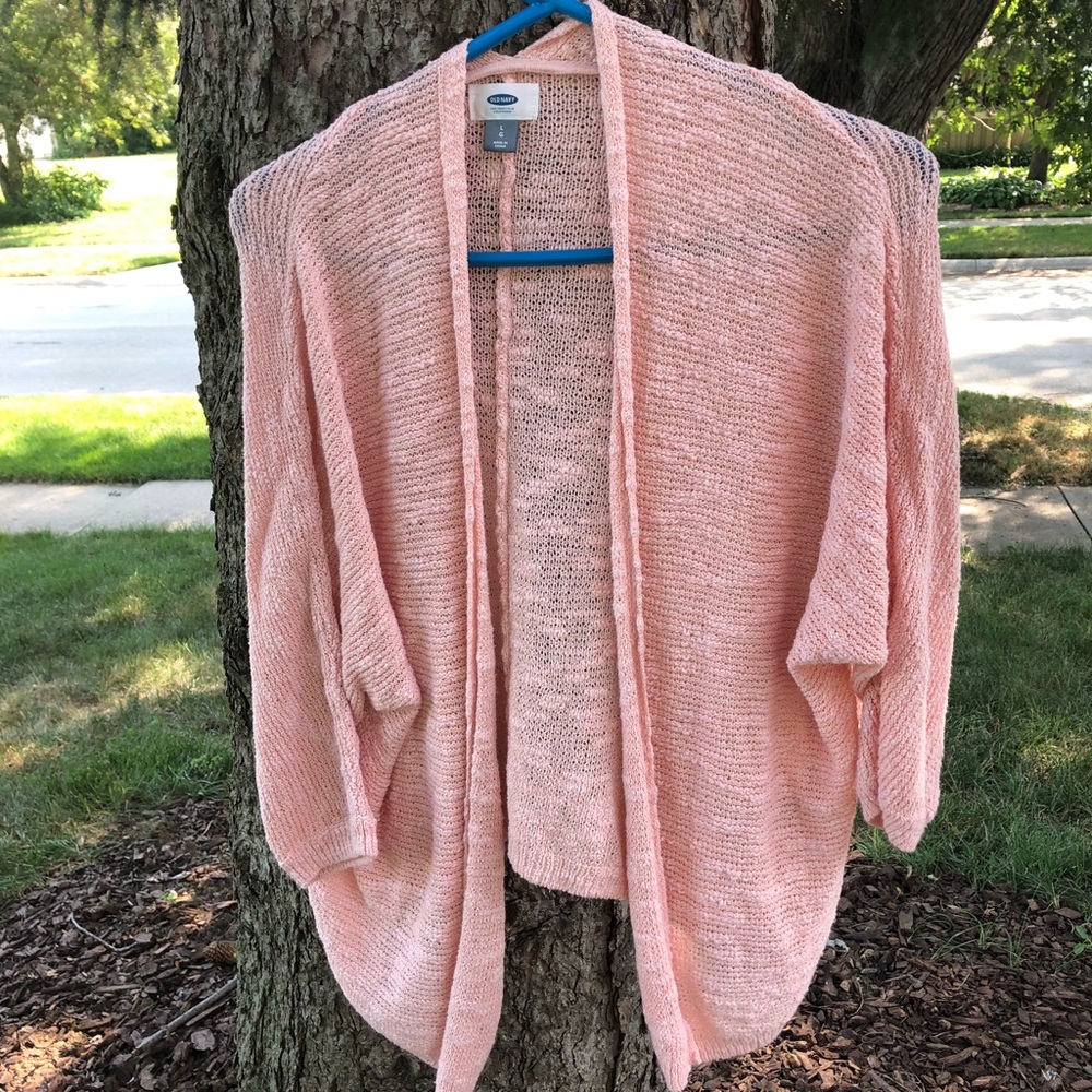 Pink old navy cardigan